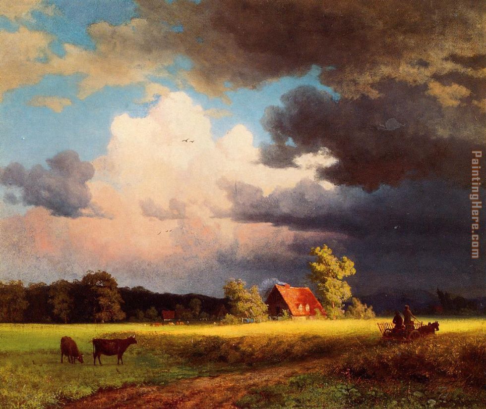 Albert Bierstadt Bavarian Landscape